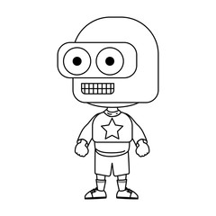 Technology robot cartoon vector design