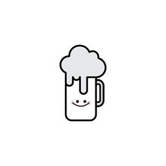 Beer icon vector 