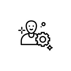 Seo Expert Vector Line Icon