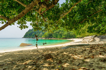 Perhentian Islands, Malaysia; 18-May-2019; The boat and the sea