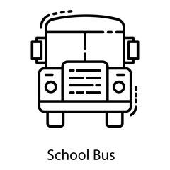Obraz premium School Travel Bus
