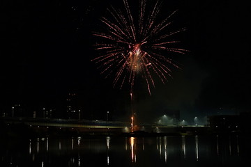 fireworks, night, firework, celebration, festival, water, sky, holiday,