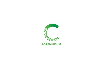 Fototapeta premium Creative Letter C Logo design, Technology, online logo vector, Letter C and Connect logo design template