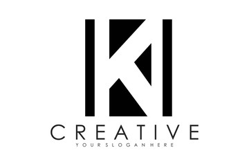Creative Initial Logotype, Letter K logo template