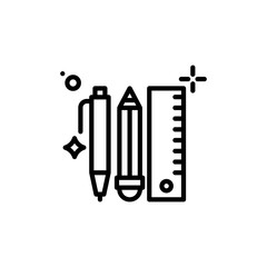 Stationery Vector Line Icon
