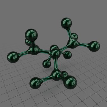 Stylized molecule
