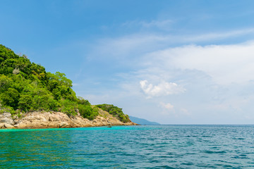 Plakat Perhentian Islands, Malaysia; 18-May-2019; The boat and the sea