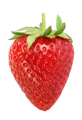 Strawberries isolated on white background. Fresh berry
