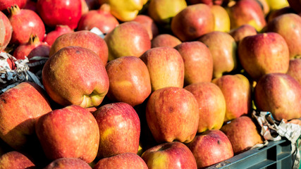 Heap of Apple for sale in market