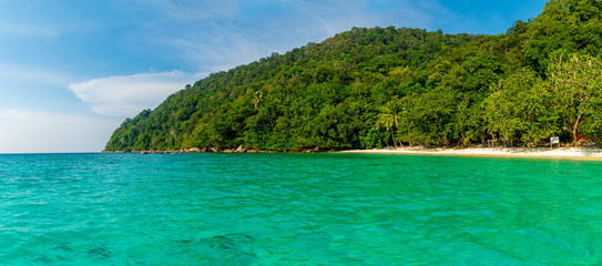 Besar, Perhentian Islands, Malaysia; 18-May-2019; The boat and the sea