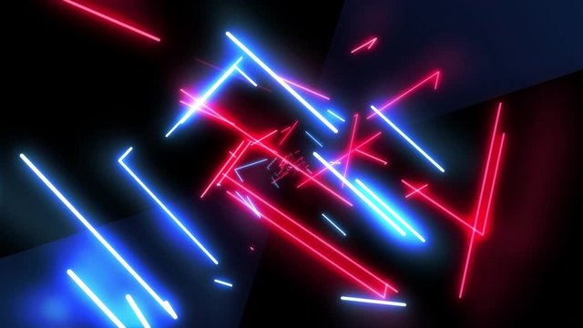 レーザーの光の世界　回転　ループ
