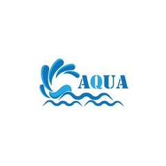 Fototapeta na wymiar Water Wave symbol and icon Logo Template vector