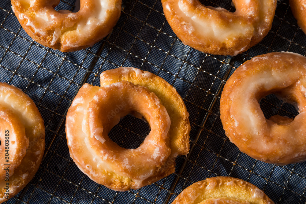 Wall mural Homemade Old Fashioned Donuts