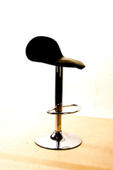 This beautiful Black Chair upper can be up and down and rotated around the bottom,