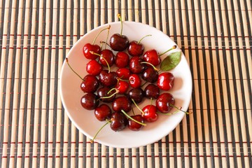 cherries in a bowl