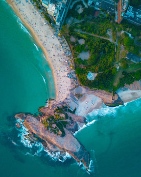 Pedra do Arpoador Copacabana Ipanema Rio de Janeiro Brazil Brasil Praia