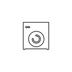 Washing machine icon. Cleaning symbol. Logo design element