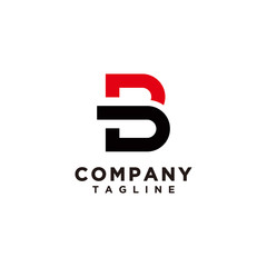 B and D logo template vector