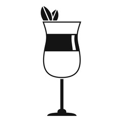 Summer cocktail icon. Simple illustration of summer cocktail vector icon for web design isolated on white background