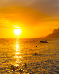 Pedra do Arpoador Copacabana Ipanema Rio de Janeiro Brazil Brasil Praia