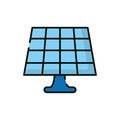 Isolated ecology and bio solar panel vector design