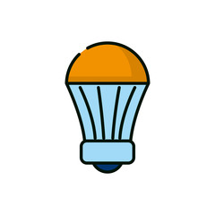Fototapeta na wymiar Isolated electric light bulb design