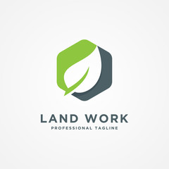 Landscape company logo template