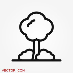 Garden icon isolated on background. Gardening symbol