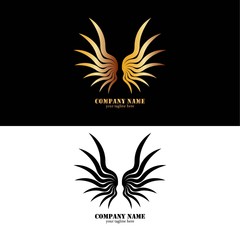 Eagle logo design template. Vector illustration