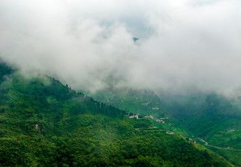 a panoramic view from Landour Mussoorie road