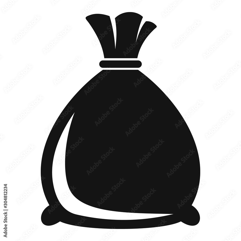 Poster wheat sack icon. simple illustration of wheat sack vector icon for web design isolated on white back