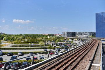 Intercepting parking or Park and ride near overpass subway
