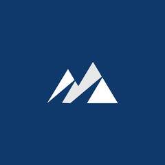 Mountain logo vector, rock mountains logo template, mountains partner icon, mountain logo and icon for financial, consulting, accounting and adventure companies