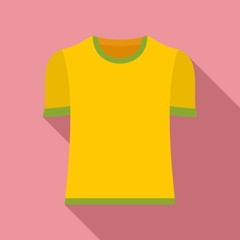 Brazil soccer shirt icon. Flat illustration of Brazil soccer shirt vector icon for web design