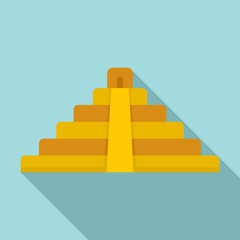 Brazil pyramid icon. Flat illustration of Brazil pyramid vector icon for web design