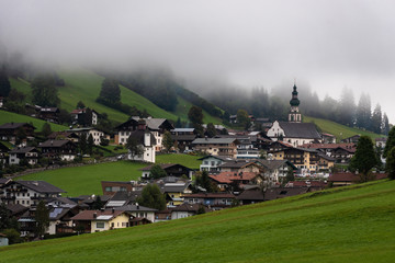 Beautiful alpine village. Oberau,Wildschonau,Tirol,Austria