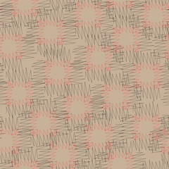 Fototapeta premium Geometric zigzag style seamless pattern