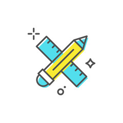 Draft Tools Vector Icon