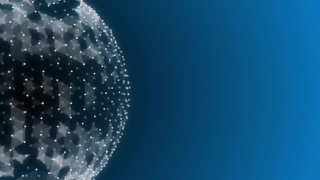 Technology business animation background with copy space