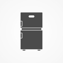 Refrigerator vector icon sign symbol