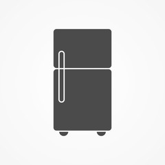Refrigerator vector icon sign symbol