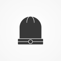 Winter hat vector icon sign symbol