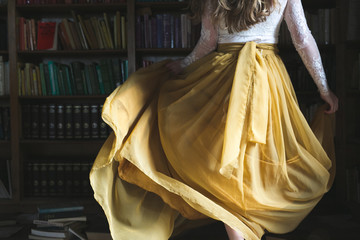 Girl in the yellow dress