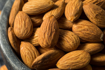 Fototapeta premium Raw Organic Shelled Almonds