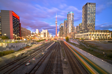 Fototapeta na wymiar Trains Toronto