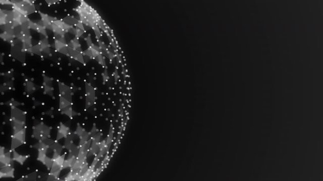 Technology business animation background with copy space
