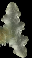 Artfully 3D rendering fractal, fanciful abstract illustration and colorful designed pattern