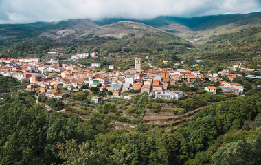 Fototapeta na wymiar panoramic view of old town