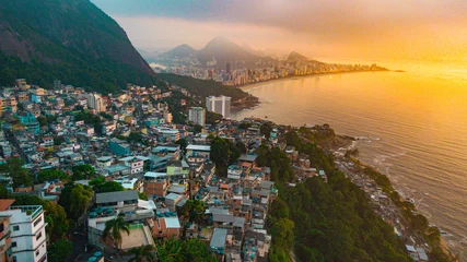 Acrylglasbilder Rio de Janeiro Morro do vidigal ipanema rio de janeiro leblon brasilien strand strand  © Pedro