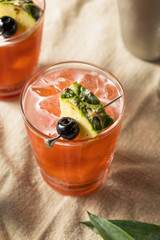 Alcoholic Jungle Bird Rum Tiki Cocktail